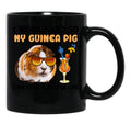 Funny Guinea Pig Tshirt Guinea Pig Lover Design I Work Hard So My Guinea Pig Can Have A Better Life Black Coffee Mug, Gift Coffee Mug - Black