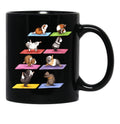 Funny Guinea Pig Yoga Position Workout Pet Animal Lover Black Coffee Mug, Gift Coffee Mug - Black
