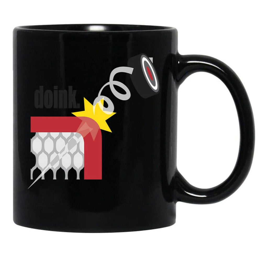 Funny Hockey Black Coffee Mug, Gift Coffee Mug - Black