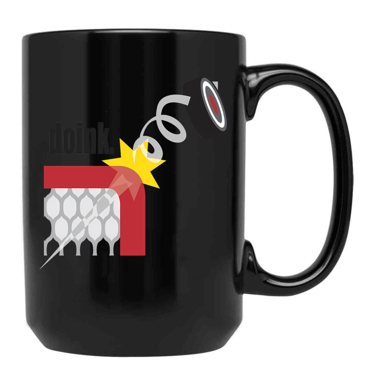 Funny Hockey Black Coffee Mug, Gift Coffee Mug