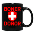 Funny Hubie Halloween Mom Boner Doner Black Coffee Mug, Gift Coffee Mug - Black