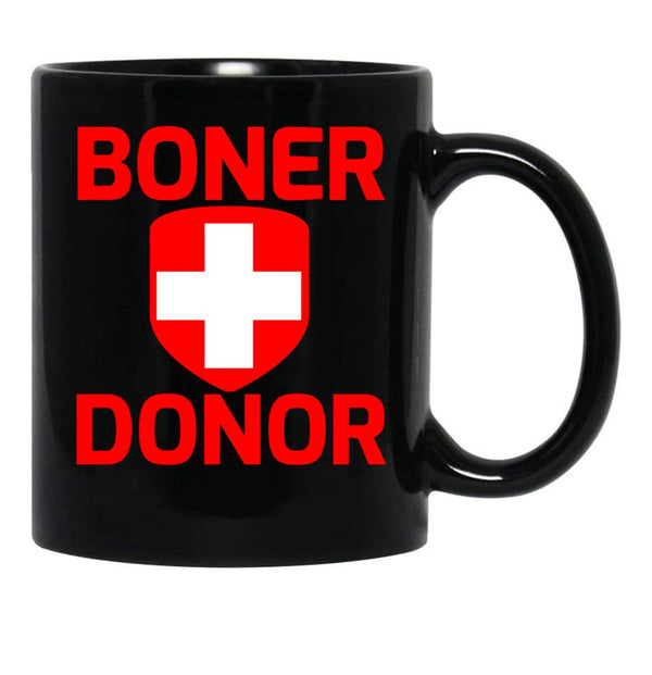Funny Hubie Halloween Mom Boner Doner Black Coffee Mug, Gift Coffee Mug - Black