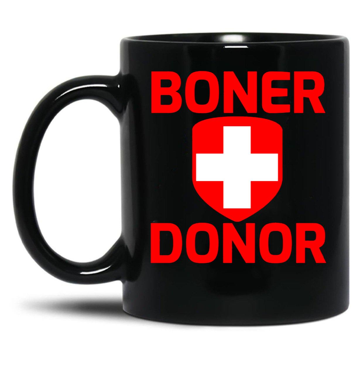 Funny Hubie Halloween Mom Boner Doner Black Coffee Mug, Gift Coffee Mug