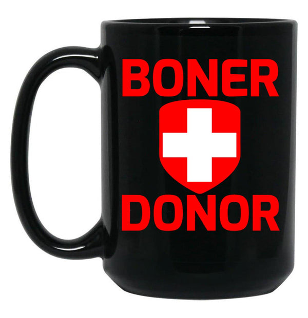 Funny Hubie Halloween Mom Boner Doner Black Coffee Mug, Gift Coffee Mug - Black