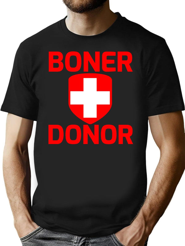 Funny Hubie Halloween Mom Boner Doner Premium Heavyweight Cotton T-Shirt - Black