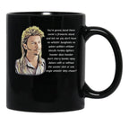 Funny Joe Dirt Fireworks Black Coffee Mug - Black