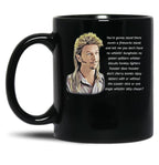 Funny Joe Dirt Fireworks Black Coffee Mug