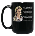Funny Joe Dirt Fireworks Black Coffee Mug