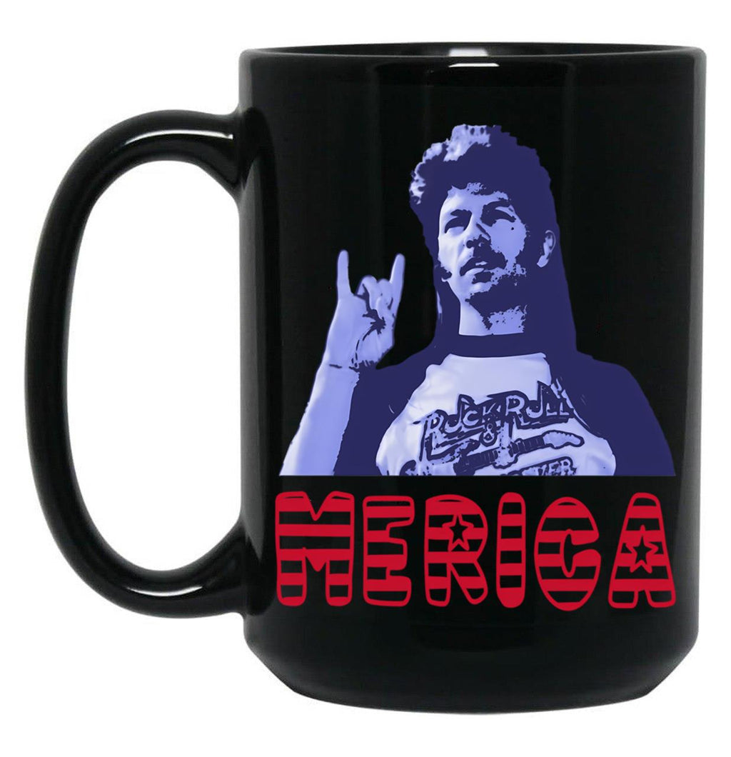 Funny Joe Dirt Merica Gift 4Th Of July Men Black Coffee Mug
