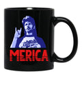 Funny Joe Dirt Merica Gift 4Th Of July Black Coffee Mug - Black
