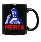 Funny Joe Dirt Merica Gift 4Th Of July Black Coffee Mug - Black