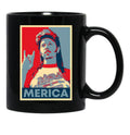 Funny Joe Dirt Merica Hope Men Women Black Coffee Mug - Black