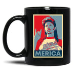 Funny Joe Dirt Merica Hope Men Women Black Coffee Mug