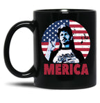 Funny Joe Dirts Flag Merica Gift Men Women Black Coffee Mug