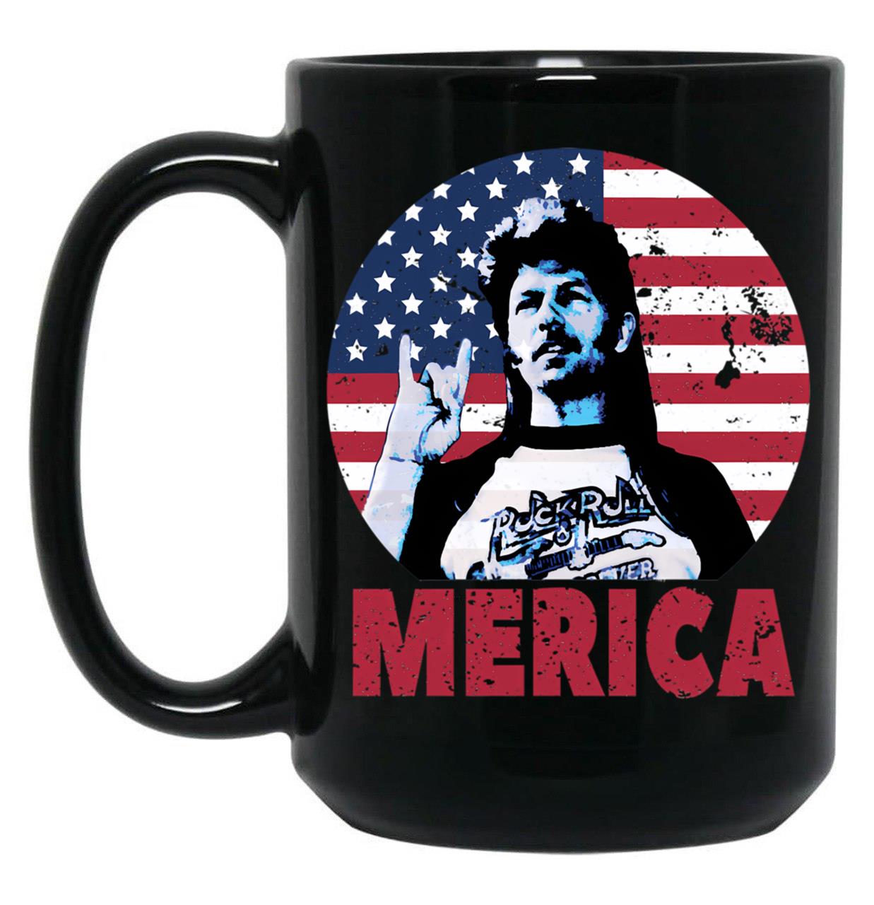 Funny Joe Dirts Flag Merica Gift Men Women Black Coffee Mug