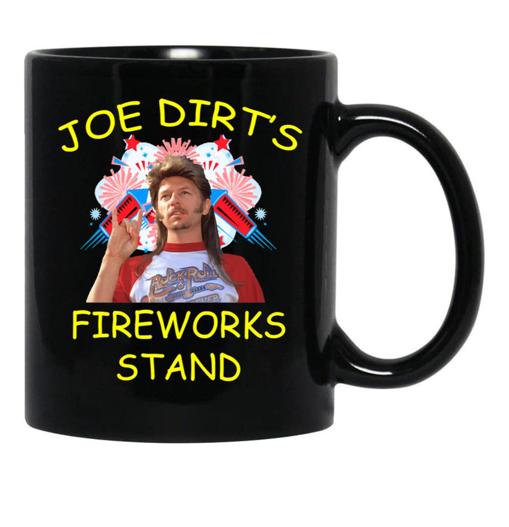 Funny Joe Fireworks 4Th Of July Stand Gift Men Women Black Coffee Mug - Black
