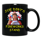 Funny Joe Fireworks 4Th Of July Stand Gift Men Women Black Coffee Mug - Black