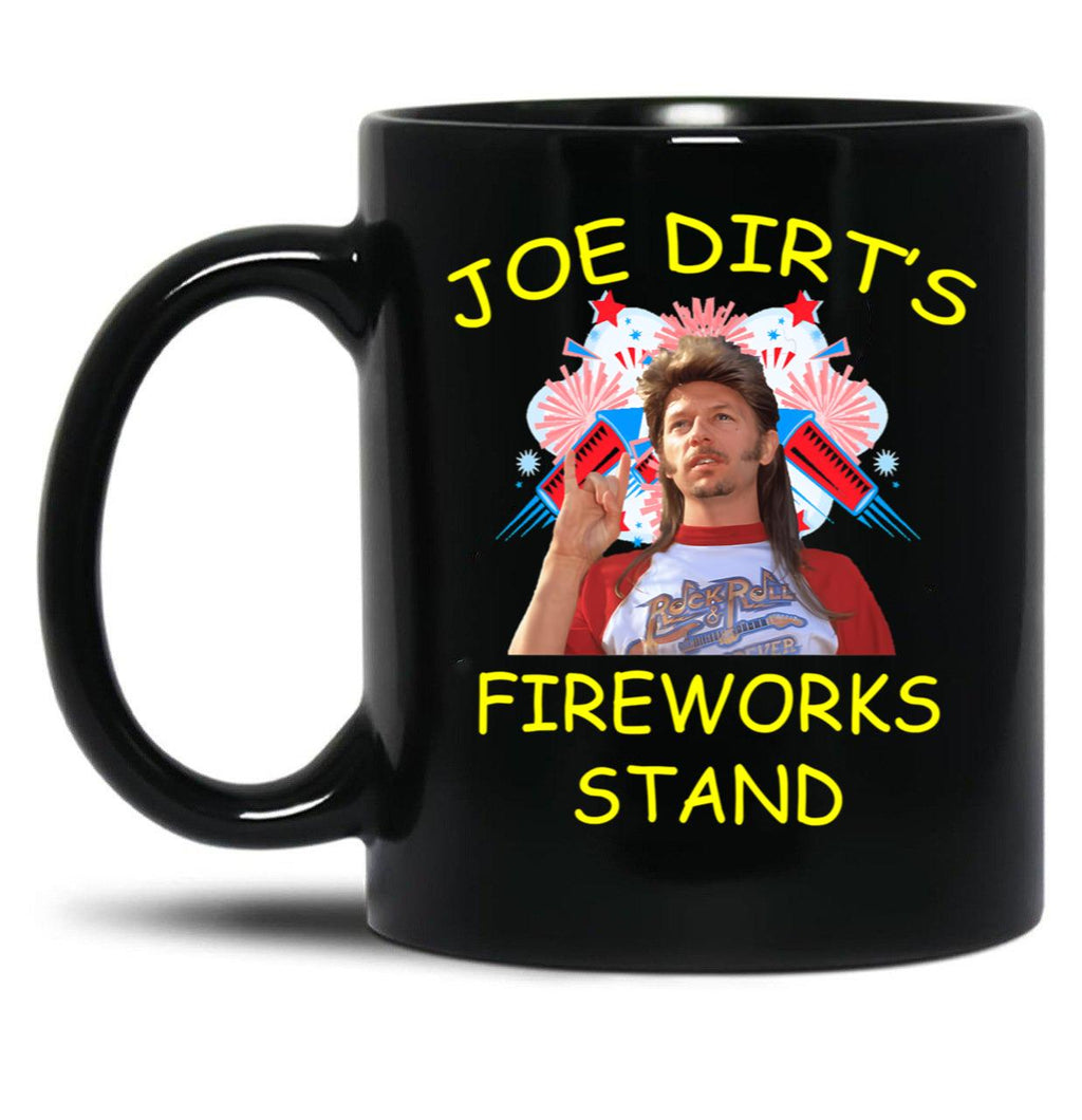 Funny Joe Fireworks 4Th Of July Stand Gift Men Women Black Coffee Mug