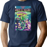Funny Men Msi Comic Classic Fan Premium Heavyweight Cotton T-Shirt - Navy