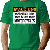 Funny Motorcycle T-Shirt for Men & Women, T-Shirts Graphic Tee - Green