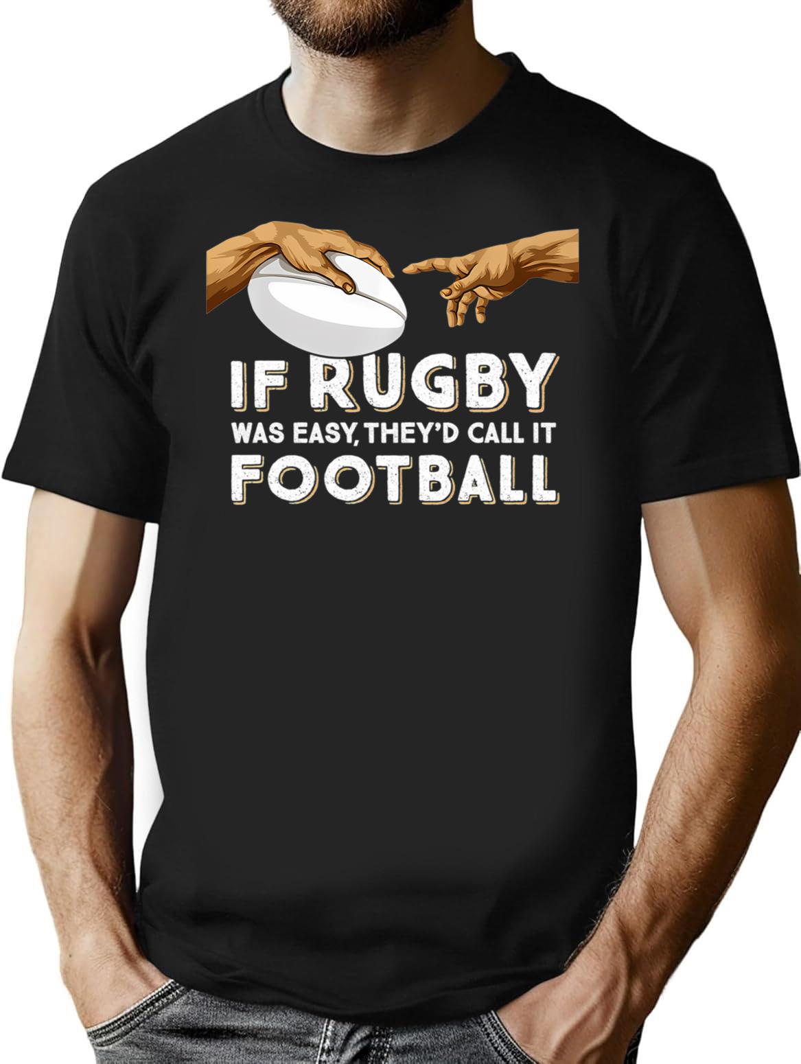 Funny Rugby Quote Vintage Design Gift Give Blood Play Rugby T-Shirt for Men & Women, T-Shirts Graphic Tee - Black