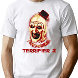 Funny Scary Clown Terror T-Shirt for Men & Women, T-Shirts Graphic Tee - White
