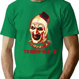 Funny Scary Clown Terror T-Shirt for Men & Women, T-Shirts Graphic Tee - Green