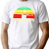 Futbol Is Life Retro Vintage . T-Shirt for Men & Women, T-Shirts Graphic Tee - White