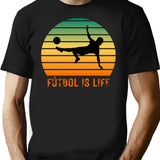 Futbol Is Life Vintage Gifts For Soccer Lovers Football Players And Futbol Fans T-Shirt for Men & Women, T-Shirts Graphic Tee - Black
