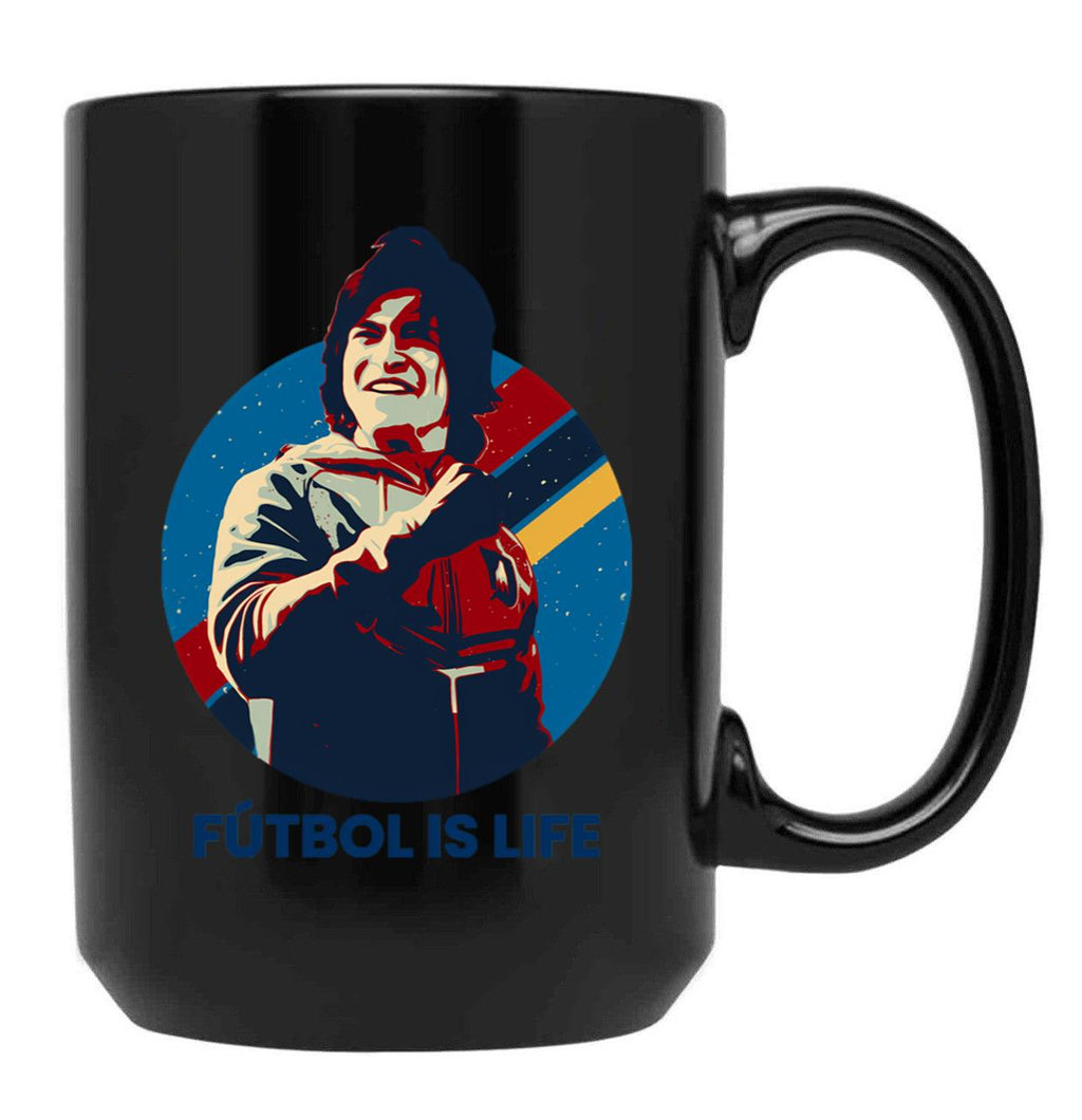 Futbol Is Life Black Coffee Mug, Gift Coffee Mug