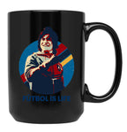Futbol Is Life Black Coffee Mug, Gift Coffee Mug