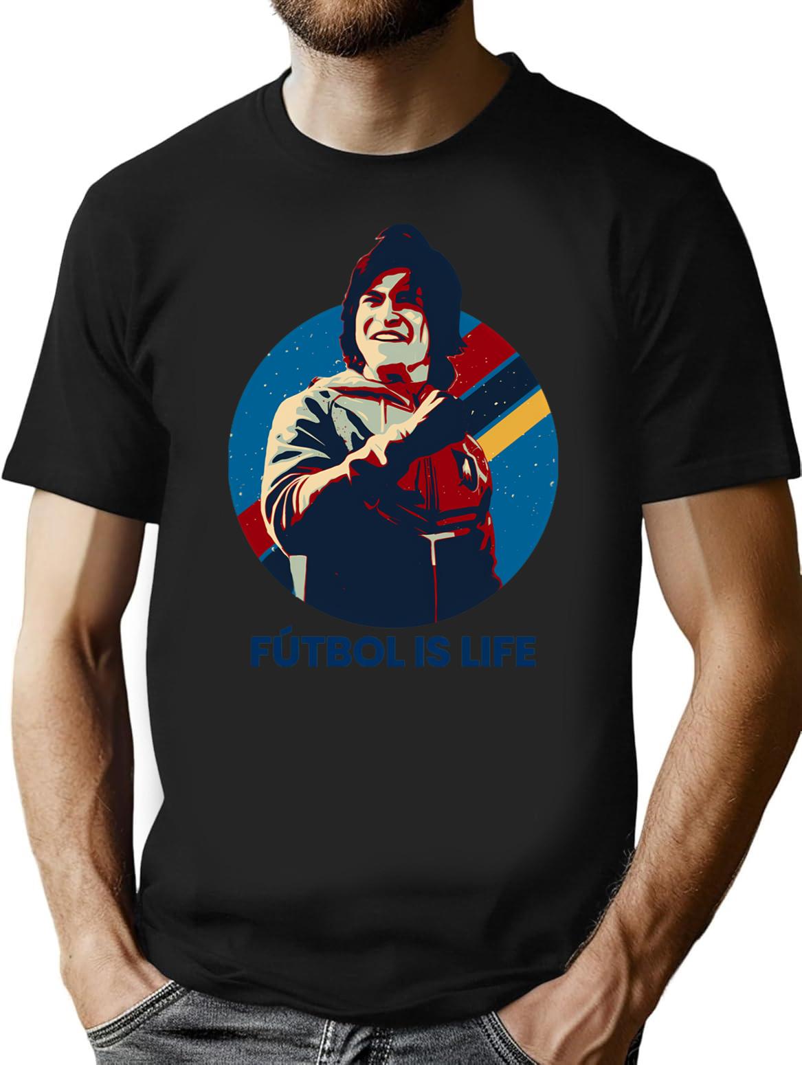 Futbol Is Life Premium Heavyweight Cotton T-Shirt - Black