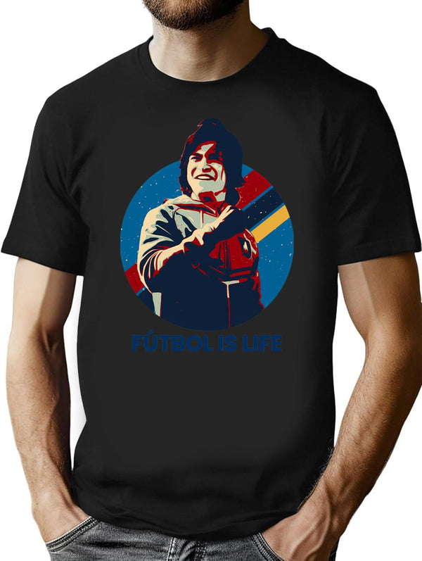 Futbol Is Life Premium Heavyweight Cotton T-Shirt - Black