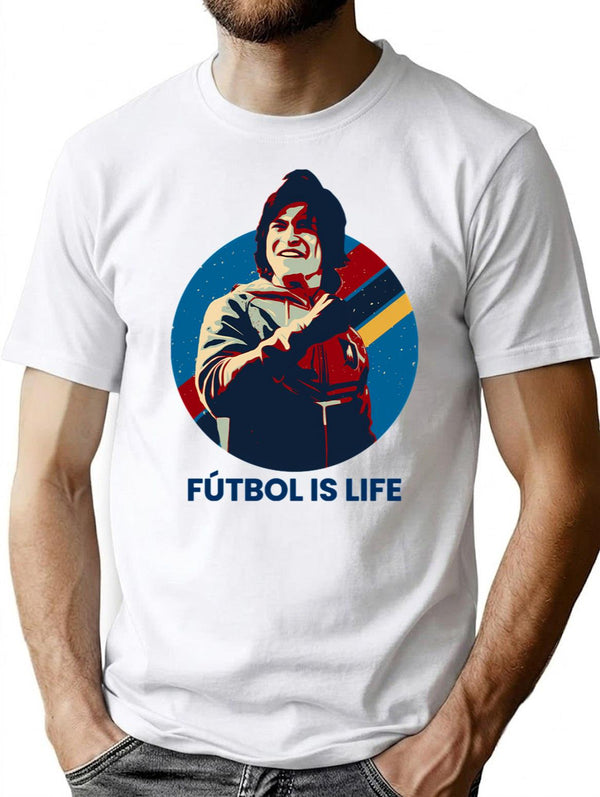 Futbol Is Life Premium Heavyweight Cotton T-Shirt - White