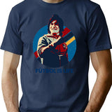 Futbol Is Life Premium Heavyweight Cotton T-Shirt - Navy