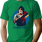 Futbol Is Life Premium Heavyweight Cotton T-Shirt - Green