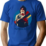 Futbol Is Life Premium Heavyweight Cotton T-Shirt - Blue