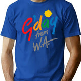 G'Day From Wa T-Shirt for Men & Women, T-Shirts Graphic Tee - Blue