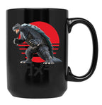 Gamera Attack Black Coffee Mug, Gift Coffee Mug