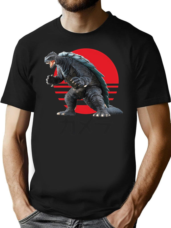 Gamera Attack Premium Heavyweight Cotton T-Shirt - Black