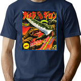 Gamera In Japanese T-Shirt for Men & Women, T-Shirts Graphic Tee - Navy