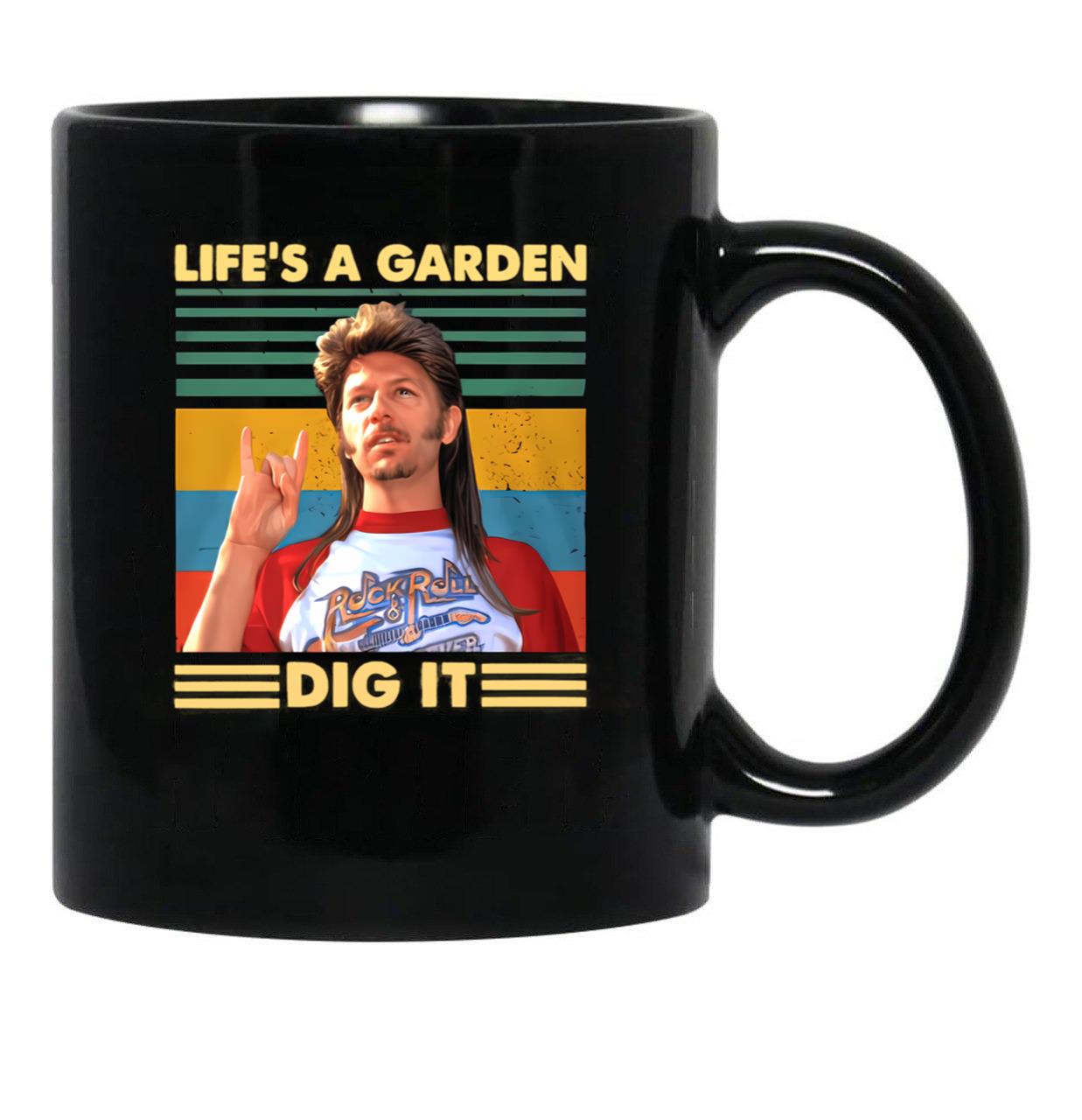 Garden Life Black Coffee Mug - Black
