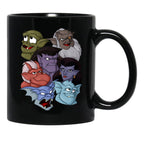 Gargoyles Movie Dragon Monsters Falling-Wing Demon Cartoon Halloween Black Coffee Mug, Gift Coffee Mug - Black