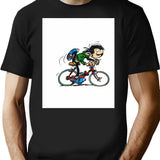 Gaston Lagaffe T-Shirt for Men & Women, T-Shirts Graphic Tee - Black
