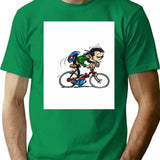 Gaston Lagaffe T-Shirt for Men & Women, T-Shirts Graphic Tee - Green