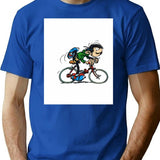 Gaston Lagaffe T-Shirt for Men & Women, T-Shirts Graphic Tee - Blue
