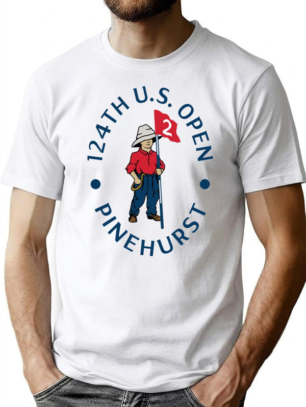 Generic 124th Us Open Pinehurst Resort Premium Heavyweight Cotton T-Shirt - White