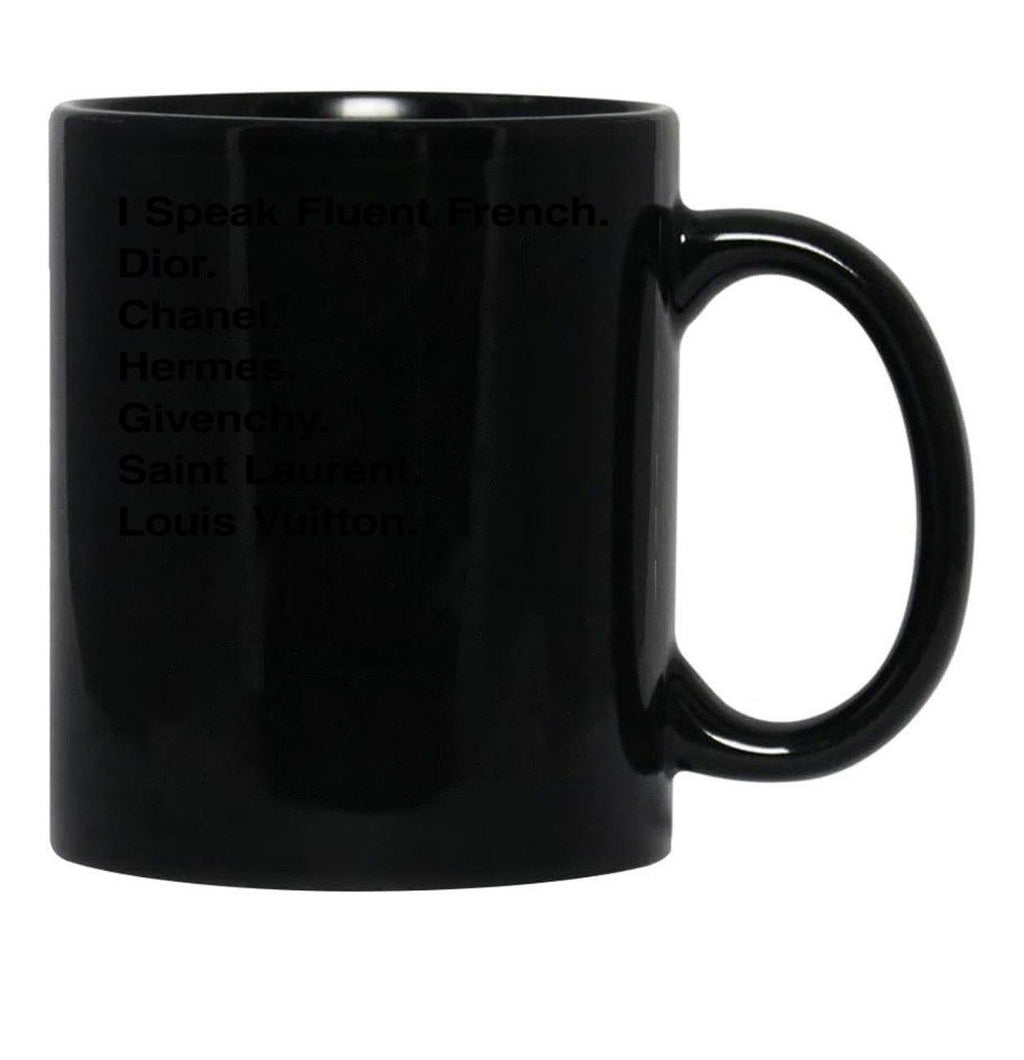 Generic I Speak Fluent French Black Coffee Mug, Gift Coffee Mug - Black
