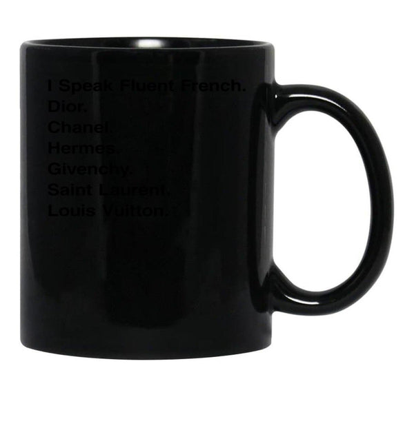 Generic I Speak Fluent French Black Coffee Mug, Gift Coffee Mug - Black