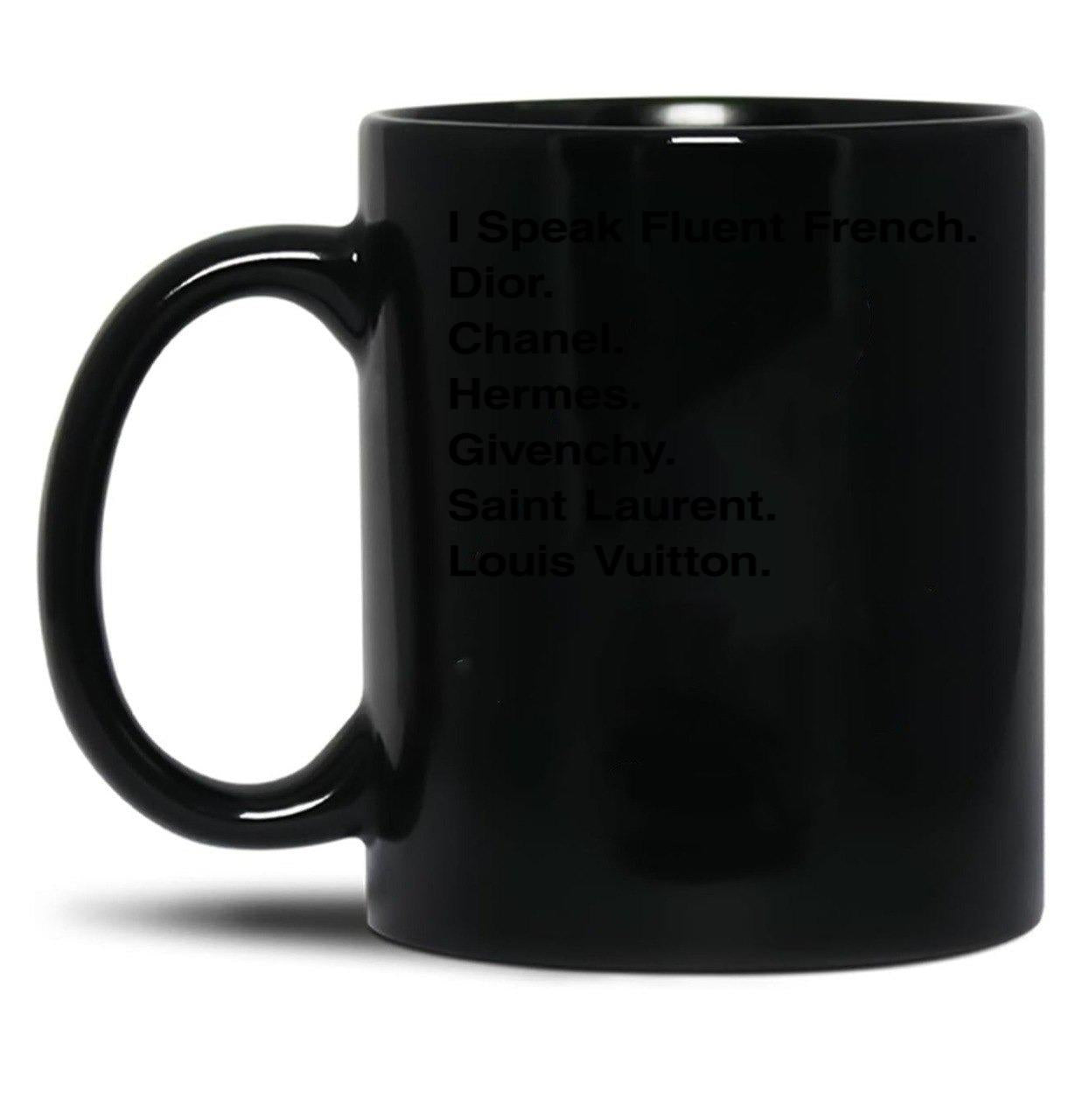 Generic I Speak Fluent French Black Coffee Mug, Gift Coffee Mug